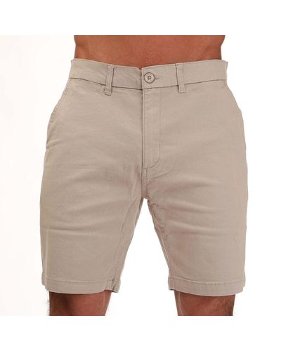 Weekend Offender Dillenger Cotton Twill Chino Shorts - Natural