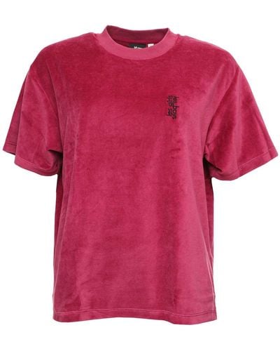Les Girls, Les Boys Velour T-shirt - Pink