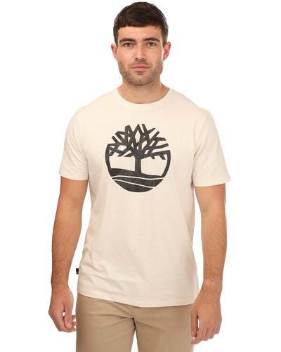 Timberland Seasonal Camo Tree Logo T-shirt - Natural