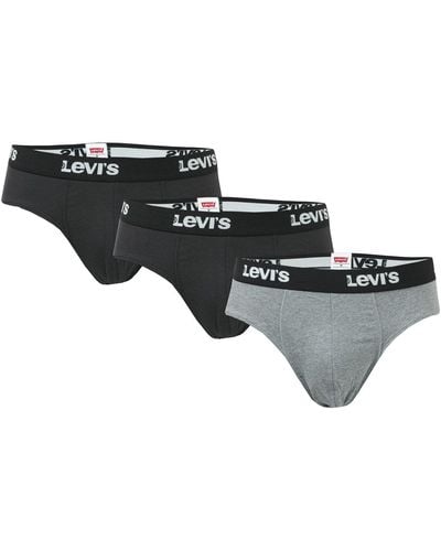 Levi's 3 Pack Briefs - Grey