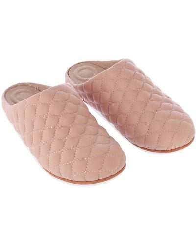 Fit Flop Chrissie Padded Slippers - Pink