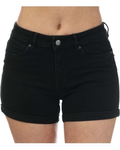 Vero Moda Luna Denim Shorts - Black