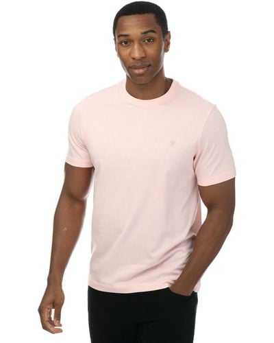 Farah Eddie Crew T-shirt - Pink