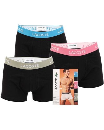 Lacoste 3-pack Casual Trunks - Multicolour
