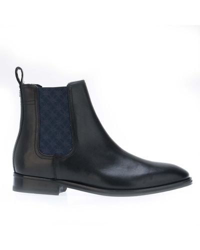 Ted Baker Lineus Patterned Elastic Chelsea Boots - Blue