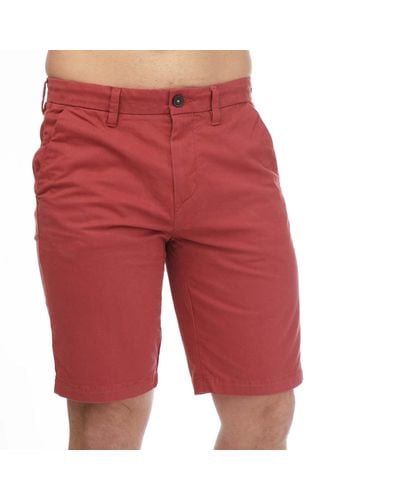 Timberland Twill Chino Shorts - Red