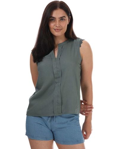 ONLY Kimmi Lace Trim Top - Green