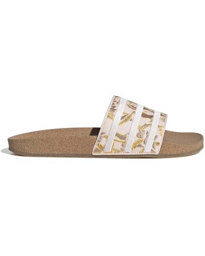 adidas Originals Adilette Slide Sandals - Natural