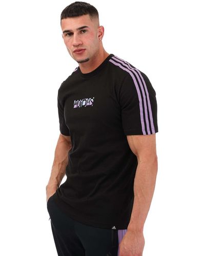 adidas Sport Optimist 3 Stripes T-shirt - Black