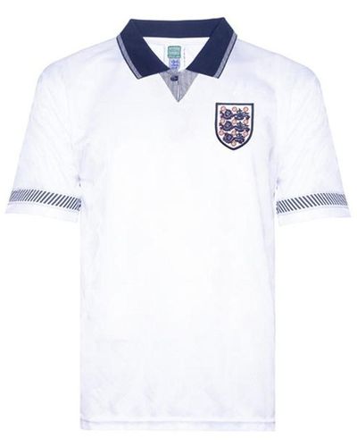 Score Draw England 1990 Home Jersey - White