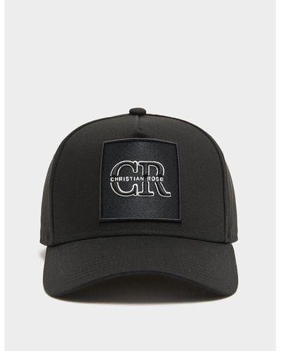 Christian Rose Logo Trucker Baseball Cap - Black