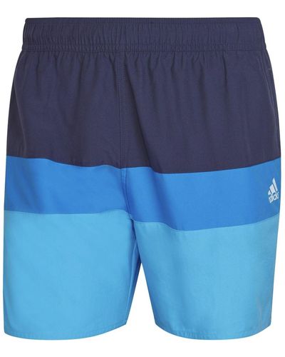 adidas Short-length Colourblock Swim Shorts - Blue
