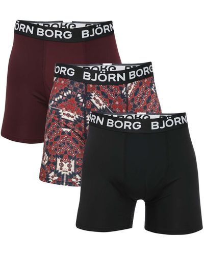 Björn Borg Performance 3 Pack Boxers - Black
