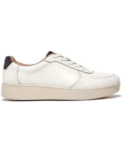Fitflop Rally Leather Panel Trainers - White