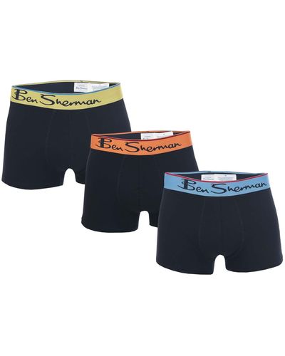 Ben Sherman The Odore 3 Pack Boxer Shorts - Black