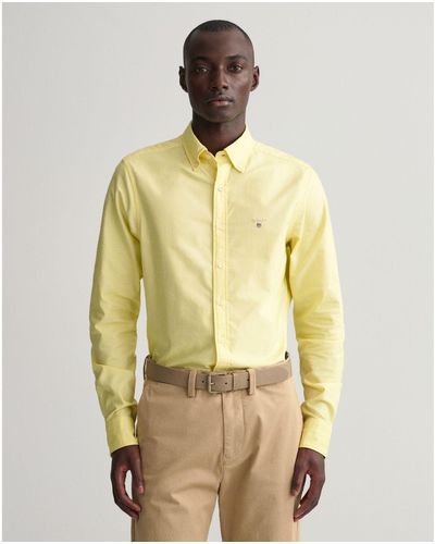 GANT Slim Fit Oxford Shirt - Yellow
