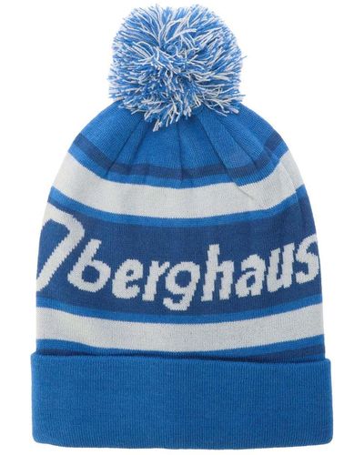 Berghaus Logo Beanie Bobble Hat - Blue