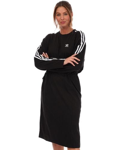 adidas Originals Adicolor Long Sleeve Dress - Black