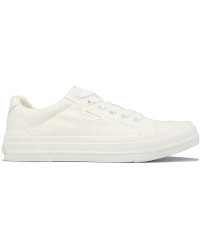 Rocket Dog Cheery Canvas Court Shoes - White
