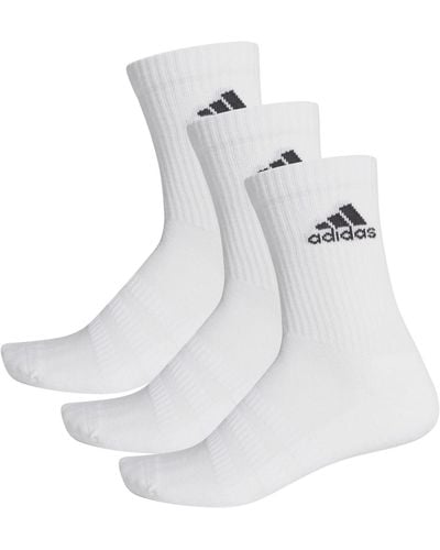 adidas 3-pack Cushioned Crew Socks - White