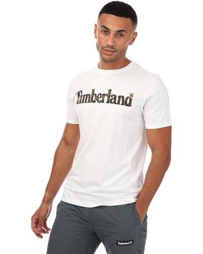 Timberland Seasonal Camo Logo T-shirt - White
