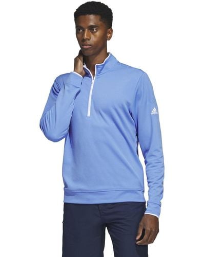 adidas Golf Quarter Zip Pullover - Blue