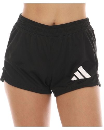 adidas Pacer 3-bar Knitted Shorts - Black