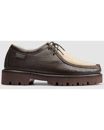 G.H. Bass & Co. Wallace Shearling Super Lug Moc Shoes - Brown
