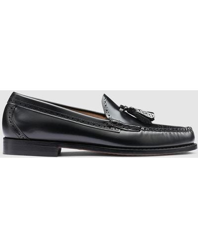 G.H. Bass & Co. Larkin Tassel Brogue Weejuns Loafer Shoes - Black