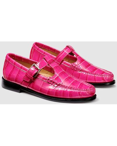 G.H. Bass & Co. Mary Jane Weejuns Loafer Shoes - Pink