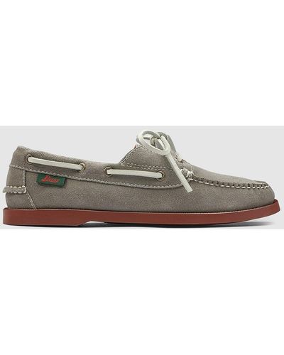 G.H. Bass & Co. Hampton Suede Boaters Shoes - Gray