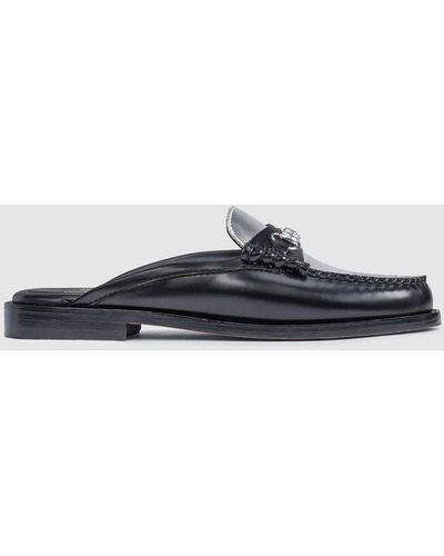 G.H. Bass & Co., Shoes, Gh Bass Paisley Black Slide Mule Sandal Size 8 3  Wood Heel