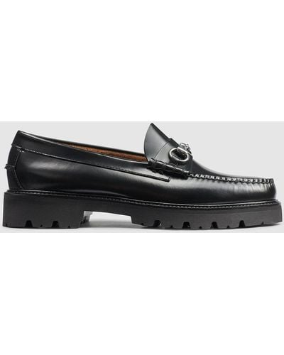 G.H. Bass & Co. Lincoln Bit Super Lug Weejuns Loafer Shoes - Black