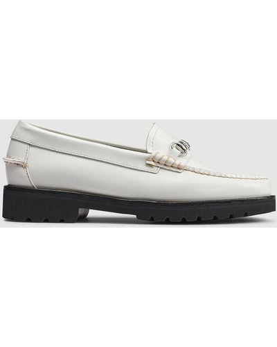G.H. Bass & Co. Lianna Bit Lug Weejuns Loafer Shoes - White