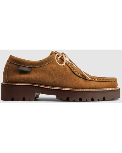 G.H. Bass & Co. Suede Wallace Super Lug Moc Shoes - Brown
