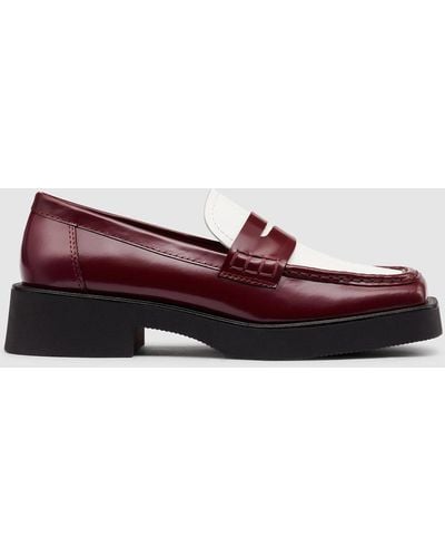 G.H. Bass & Co. Bowery Square Toe Penny Loafer - Red