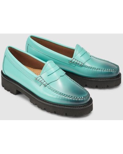 G.H. Bass & Co. Whitney Ombre Super Lug Weejuns Loafer Shoes - Green