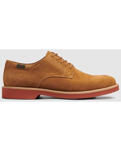 G.H. Bass & Co. Pasadena Suede Buck Shoes - Brown
