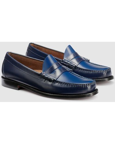 G.H. Bass & Co. Larson Colorblock Weejuns Loafer Shoes - Blue