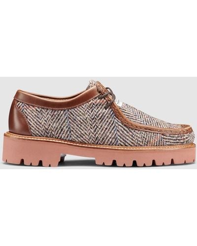 G.H. Bass & Co. Wallace Harris Tweed Moc Shoes - Pink