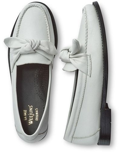 G.H. Bass & Co. Venetian Bow Weejuns Loafer Shoes - White
