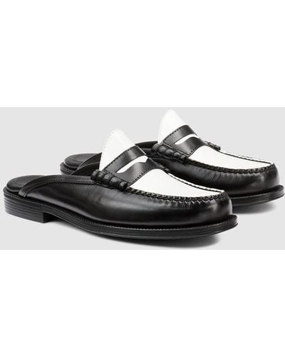 G.H. Bass & Co. Winston Mule Easy Weejuns Loafer Shoes - Black