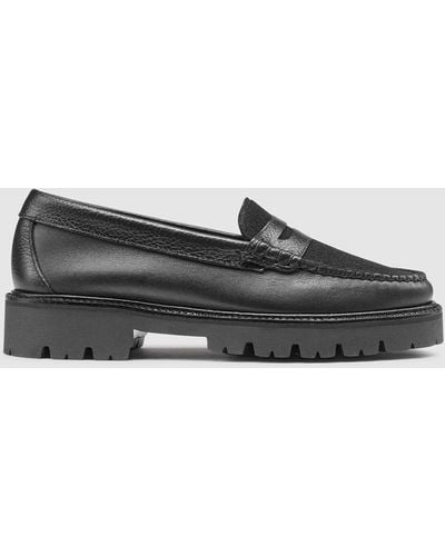 G.H. Bass & Co. Whitney Super Lug Weejuns Loafer Shoes - Black