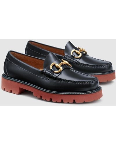 G.H. Bass & Co. Lincoln Super Bit Super Lug Weejuns Loafer Shoes - Black