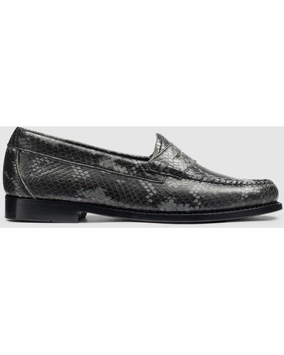 G.H. Bass & Co. Whitney Exotic Weejuns Shoes - Black