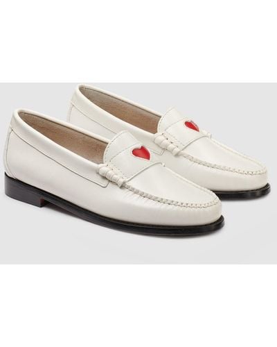 G.H. Bass & Co. Whitney Emoji Weejuns Loafer Shoes - White