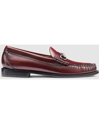 G.H. Bass & Co. Lincoln Bit Weejuns Loafer Shoes - Red