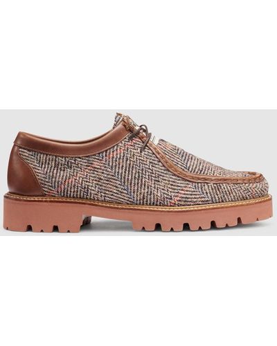 G.H. Bass & Co. Wallace Harris Tweed Moc Shoes - Brown