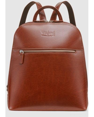 G.H. Bass & Co. Madison Small Backpack- Cognac - Brown