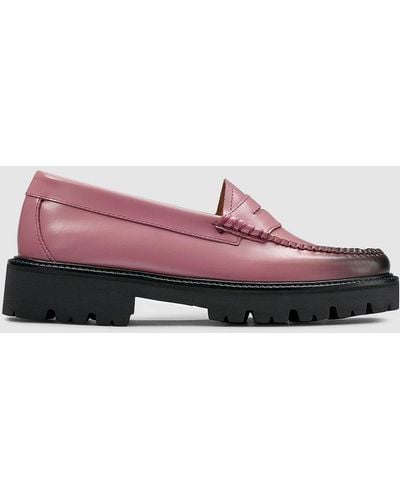 G.H. Bass & Co. Whitney Ombre Super Lug Weejuns Loafer Shoes - Pink